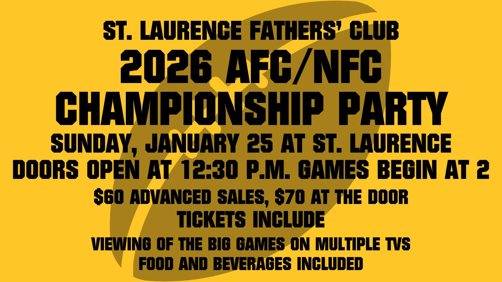 AFC/NFC Championship Party
